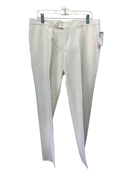 Tombolini Size 50 Cream Polyester Solid Zip Fly Men's Pants 50