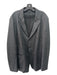 Armani Collezioni Gray Virgin Wool Herringbone 3 button Men's Blazer 46