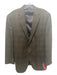 Peter Millar Brown & Tan Wool Blend Plaid notched 2 Button Men's Blazer 44