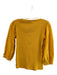 Sanctuary Size XS Yellow Cotton & Spandex Scoop Neck Ribbed Bodice Fitted Top Yellow / XS