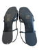 Tory Burch Shoe Size 8.5 Black Leather open toe Flat Strappy Ankle Strap Shoes Black / 8.5