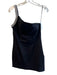 Superdown Size Medium Black Cotton Blend One Shoulder Rhinestone Detail Dress Black / Medium