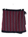 NBD Size L Black & Multi Viscose & Nylon Raised Zigzag Stripe Wrap Wrap Skirt Black & Multi / L