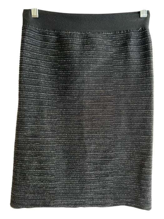 Tess by Tina Size One Size Fits Most Black Nylon Blend Metallic Shimmer Skirt Black / One Size Fits Most