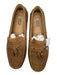 Johnston & Murphy Shoe Size 10.5 Dark Tan Leather Loafer Fringe Men's Shoes Dark Tan / 10.5