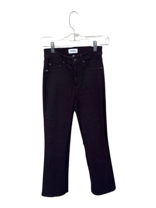 Pistola Size 25 Plum Cotton Blend Cropped Spandex Pants Plum / 25