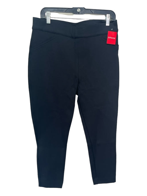 Spanx Size XL Black Rayon Blend Slim Elastic Waist Pants Black / XL