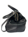 Kate Spade Black Pebble Leather Double Top Handle Shoulder Strap Bag Black / M