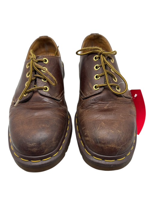 Dr. Martens Shoe Size Est 9 Brown Leather Solid Dress Men's Shoes Brown / Est 9