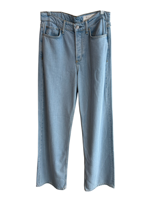 Rag & Bone Size 27 Light Wash Cotton High Rise Zip Fly 5 Pocket Wide Leg Jeans Light Wash / 27
