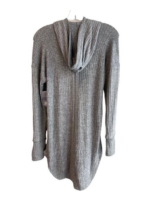Splendid Size M Gray No Fabric Tag Long Sleeve Hooded Long Zip front Jacket Gray / M