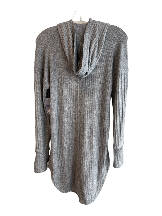 Splendid Size M Gray No Fabric Tag Long Sleeve Hooded Long Zip front Jacket Gray / M