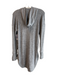 Splendid Size M Gray No Fabric Tag Long Sleeve Hooded Long Zip front Jacket Gray / M