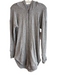 Splendid Size M Gray No Fabric Tag Long Sleeve Hooded Long Zip front Jacket Gray / M