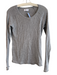 Velvet Size M Grey Cotton Blend Long Sleeve Knit Round Neck Sheer Top Grey / M