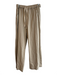 Splendid Size M Tan Linen Blend Elastic & Drawstring Waist Side Pockets Pants Tan / M