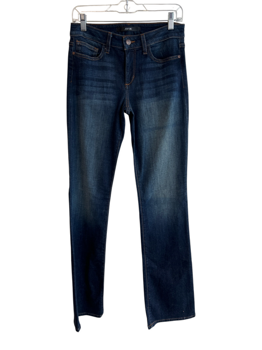 Joe's Size 28 Dark Wash Cotton Mid Rise Zip Fly 5 Pocket Straight Leg Jeans Dark Wash / 28