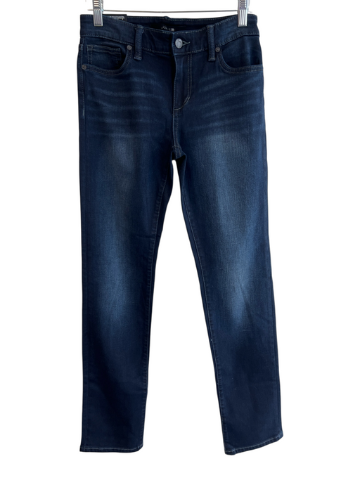 Joe's Size 26 Dark Wash Cotton Mid Rise Zip Fly 5 Pocket Skinny Jeans Dark Wash / 26