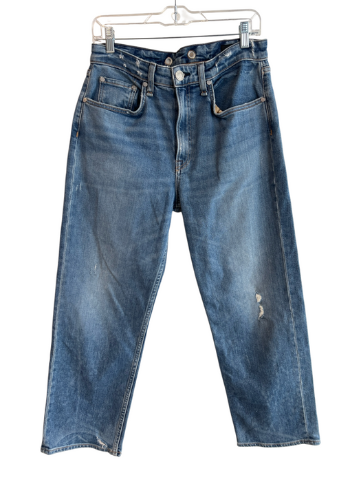 Rag & Bone Size 27 Light Wash Cotton High Rise Zip Fly Distressed Detail Jeans Light Wash / 27