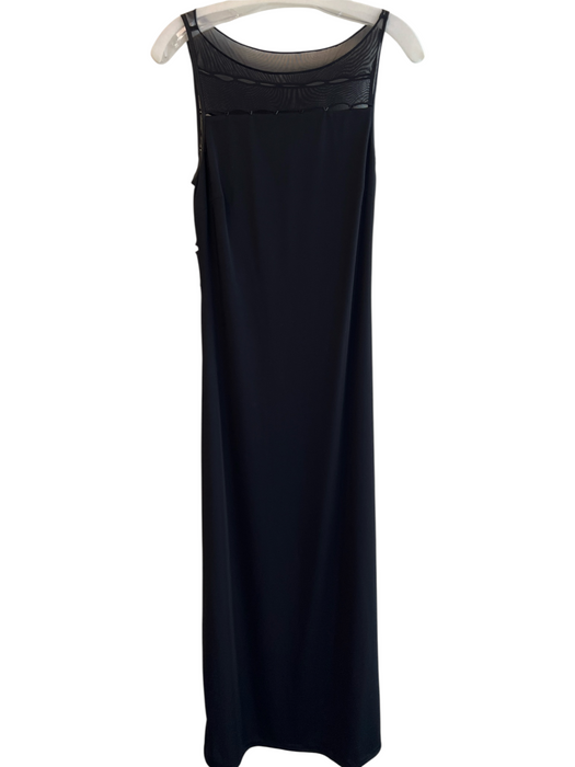 Rimini Size 6 Black Polyester Sleeveless Cutout Detailing Side Zip Dress Black / 6