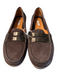 Geox Respira Shoe Size 39 Brown Suede Almond Toe Stitch Detail Flat Loafer Shoes Brown / 39