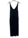 Rag & Bone Size M Black Viscose Sleeveless V Neck Gathered Waist Pocketed Dress Black / M