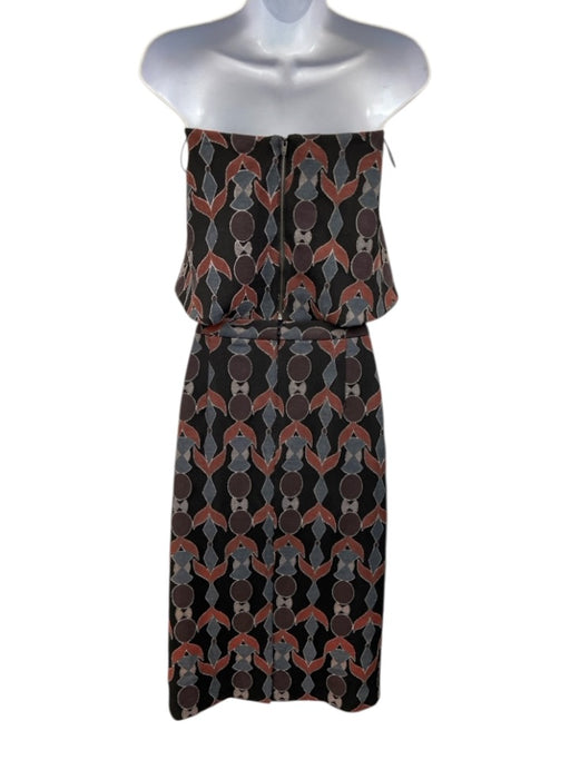 Tahari Arthur S. Levine Size 6 Black, Purple & Red Cotton Blend Skirt Set Black, Purple & Red / 6