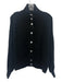 Scott & Scott Size Large Black Wool Blend Long Wide Sleeve Striped Sweater Black / Large