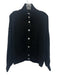 Scott & Scott Size Large Black Wool Blend Long Wide Sleeve Striped Sweater Black / Large