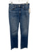 Rag & Bone Size 28 Medium Wash Cotton Denim High Rise Whiskering Flare Jeans Medium Wash / 28