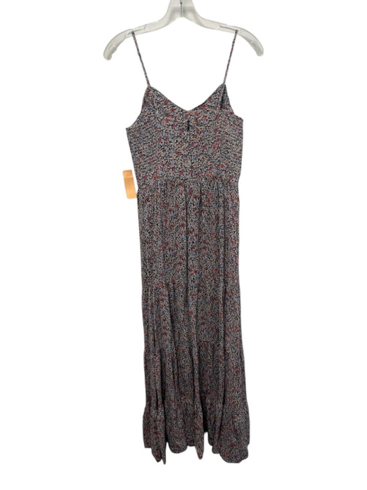 Yumi Kim Size Large Pink, Blue, Black Viscose Blend Spaghetti Strap Floral Dress Pink, Blue, Black / Large
