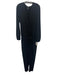 Young, Fab & Broke Size Large Black Long Sleeve Surplice Jogger Jumpsuit Black / Large