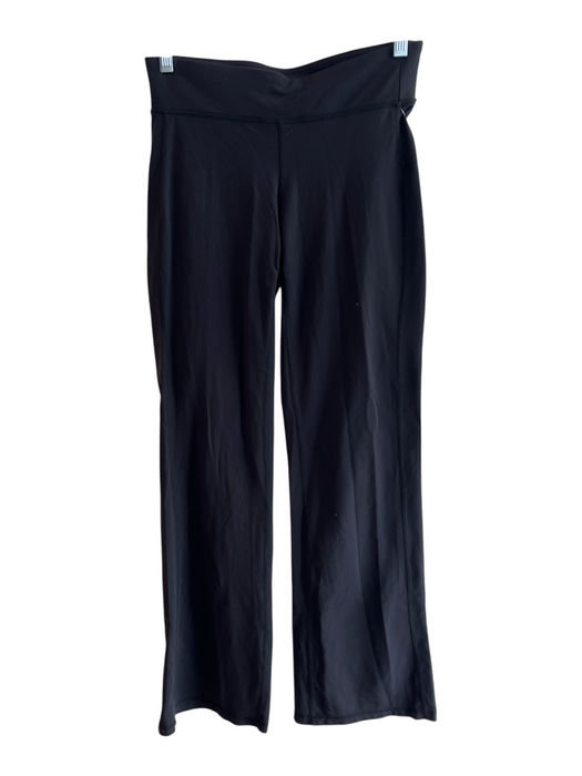 Athleta Size S Black Nylon Blend Wide Leg Front Seam Elastic Athleisure Leggings Black / S