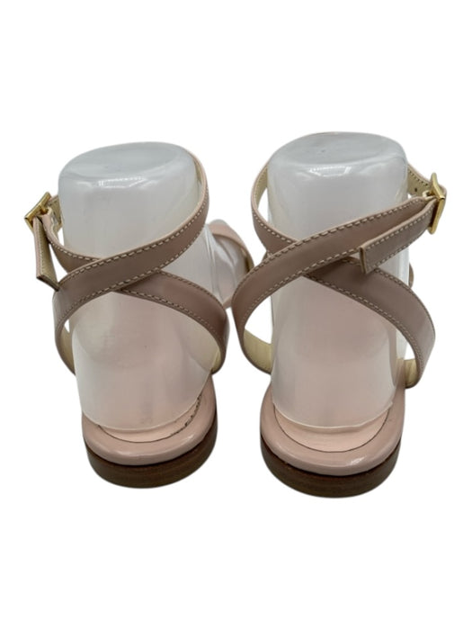 Sarah Flint Shoe Size 37.5 Pale Pink Patent Leather Single Strap Sandals Pale Pink / 37.5