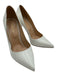 Sergio Rossi Shoe Size 37 White Leather Pointed Toe Stiletto Pumps White / 37
