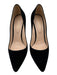 Sergio Rossi Shoe Size 37 Black Suede Pointed Toe Stiletto Pumps Black / 37