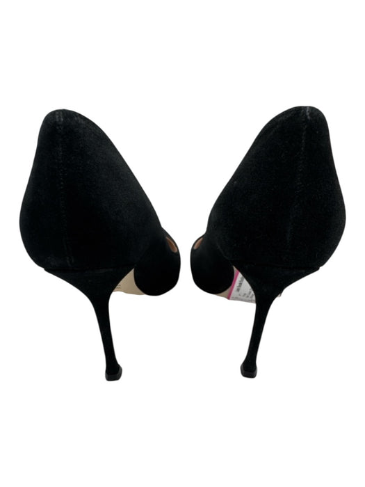 Sergio Rossi Shoe Size 37 Black Suede Pointed Toe Stiletto Pumps Black / 37