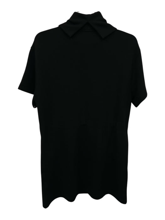 Varley Size XS Black Viscose Blend Short Sleeve Turtle Neck Dress Black / XS