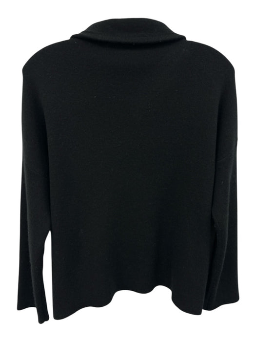 Vince Size XS Black Wool Blend Long Sleeve Mock Neck Knit Sweater Black / XS