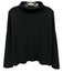Vince Size XS Black Wool Blend Long Sleeve Mock Neck Knit Sweater Black / XS