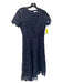 Eliza J Size 2 Navy Polyester Lace Overlay Round Neck Back Zip Dress Navy / 2