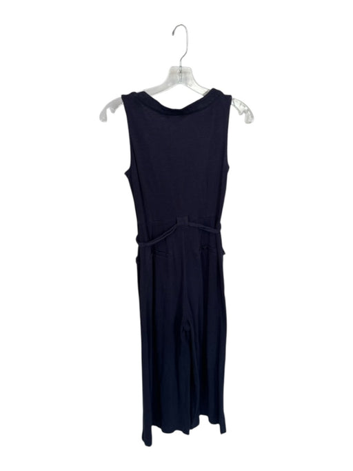 Boden Size 2P Navy Cotton Button Up Drawstring Waist Sleeveless Jumpsuit Navy / 2P