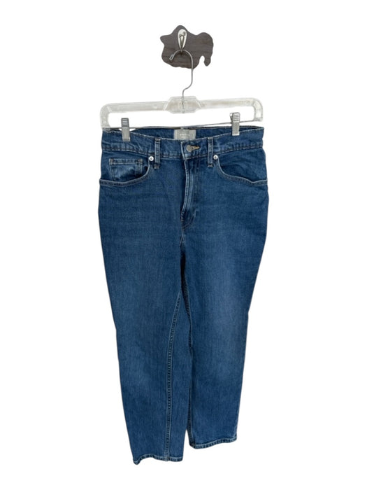 Everlane Size 27 Medium Wash Denim Cropped Straight Jeans Medium Wash / 27