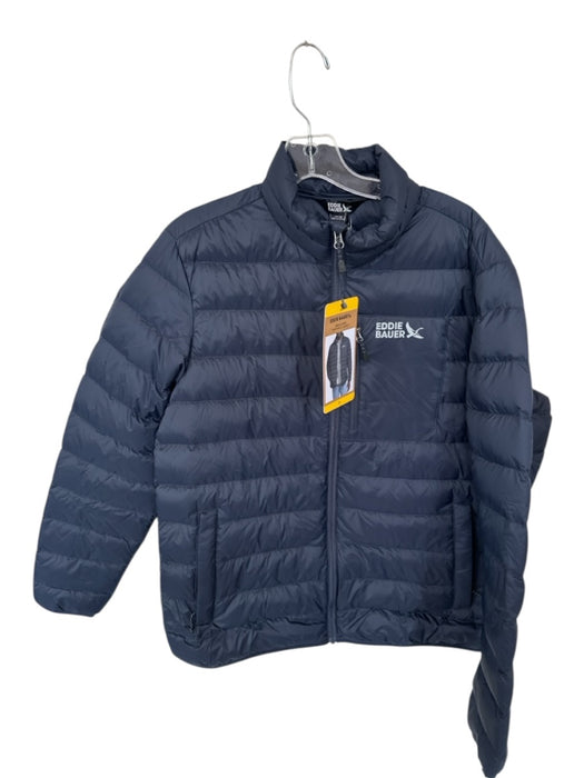 Eddie Bauer NWT Size M Navy Nylon Puffer Full Zip Athletic Men's Jacket Navy / M