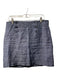 Max Studio Size 10 Blue Cotton Button Front Midi Lined High Waist Skirt Blue / 10