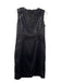 Vince Camuto Size 12 Black Missing Fabric Tag Sequin Design Back Zip Midi Dress Black / 12