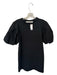 Marie Oliver Size S Black Cotton Short Balloon Sleeve Dress Black / S