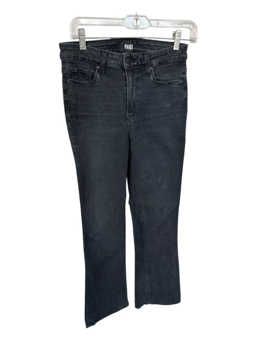 Paige Size 27 Charcoal Cotton Blend High Waist Flare Jeans Charcoal / 27