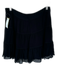 Marie Oliver Size 6 Black Side Zip Crinkle Mini Skirt Black / 6