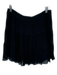 Marie Oliver Size 6 Black Side Zip Crinkle Mini Skirt Black / 6